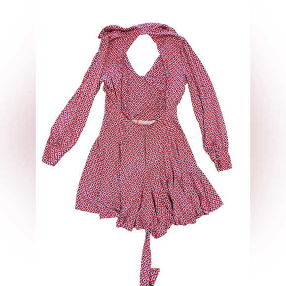 Free People It Takes Two Mini Dress Women’s Size Large Open Back V Neck - Picture 7 of 10